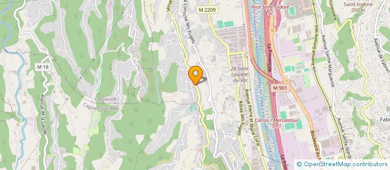 localisation de l'entreprise MONSIEUR THOMAS OGER  SAINT-LAURENT-DU-VAR