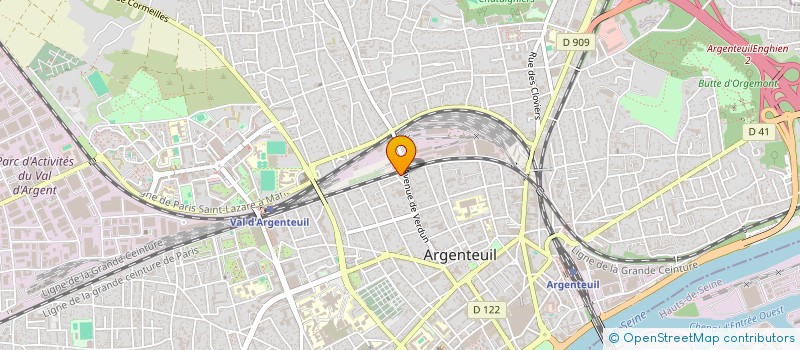 localisation de l'entreprise MONSIEUR THOMAS OLIVIER  ARGENTEUIL