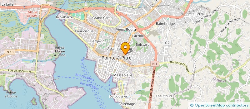 localisation de l'entreprise MONSIEUR THOMAS ORIA-RELMY à POINTE A PITRE