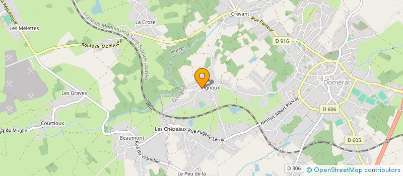 localisation de l'entreprise MONSIEUR THOMAS ORTEGA à DOMERAT
