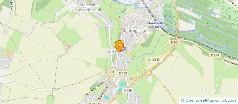 localisation de l'entreprise MONSIEUR THOMAS OSSET  MONTREUIL-SUR-MER