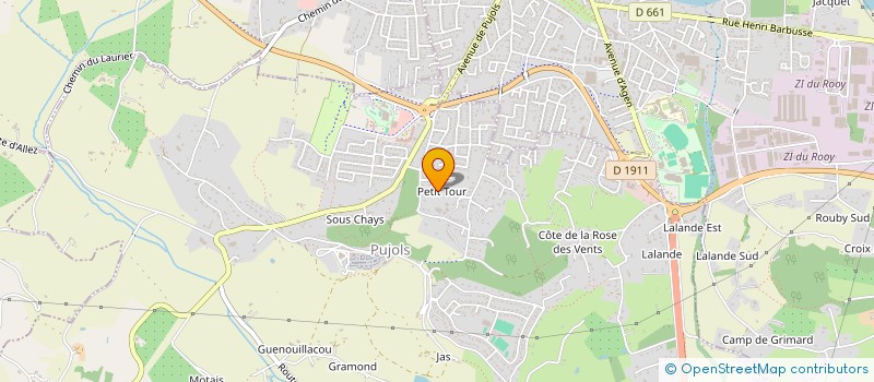 localisation de l'entreprise MONSIEUR THOMAS OSTRONZEC  PUJOLS