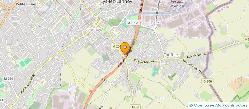 localisation de l'entreprise MONSIEUR THOMAS OUDART  LYS LEZ LANNOY