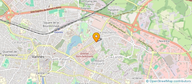 localisation de l'entreprise MONSIEUR THOMAS PACAUD à VANNES