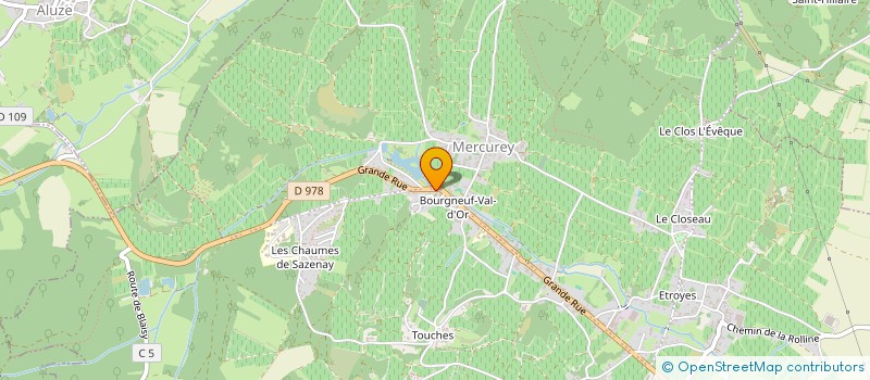 localisation de l'entreprise MONSIEUR THOMAS PACOT  MERCUREY