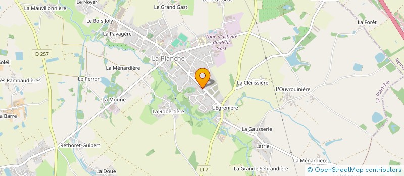 localisation de l'entreprise MONSIEUR THOMAS PAGEAUD  LA PLANCHE