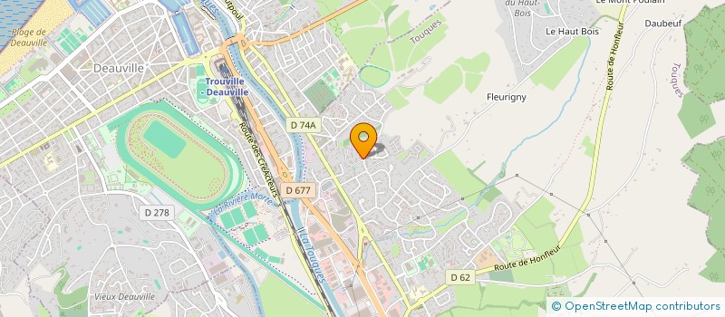 localisation de l'entreprise MONSIEUR THOMAS PAGERIE  TOUQUES