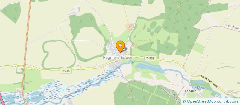 localisation de l'entreprise MONSIEUR THOMAS PAQUE  REGNIERE-ECLUSE