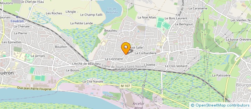 localisation de l'entreprise MONSIEUR THOMAS PARIS à COUERON