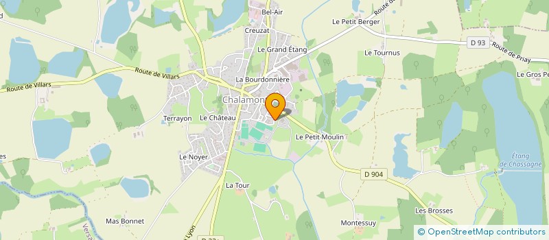 localisation de l'entreprise MONSIEUR THOMAS PARIS à CHALAMONT