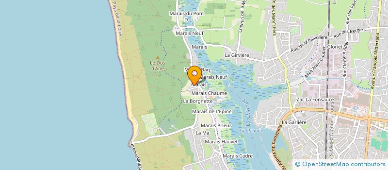 localisation de l'entreprise MONSIEUR THOMAS PAUPION à LES SABLES D'OLONNE