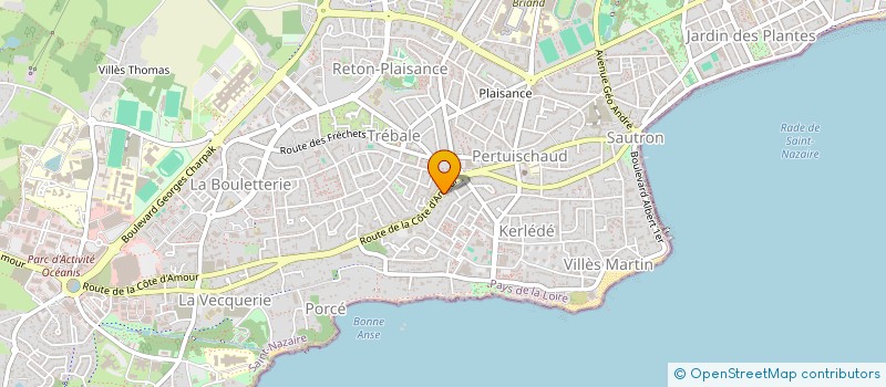 localisation de l'entreprise MONSIEUR THOMAS PAVAGEAU  SAINT-NAZAIRE