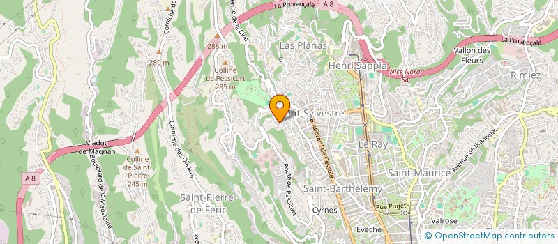 localisation de l'entreprise MONSIEUR THOMAS PAVY  NICE