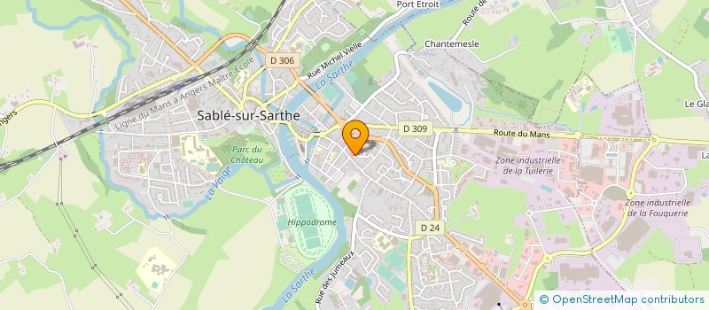 localisation de l'entreprise MONSIEUR THOMAS PECQUENARD  SABLE-SUR-SARTHE