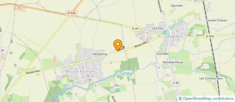 localisation de l'entreprise MONSIEUR THOMAS PELISSIER  ARS-SUR-FORMANS