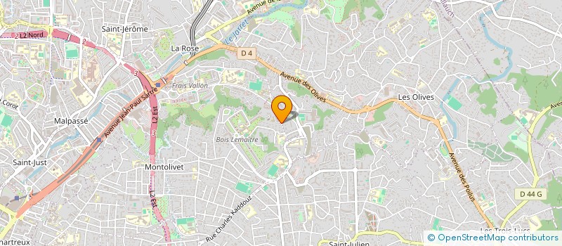 localisation de l'entreprise MONSIEUR THOMAS PELLEGRINI à MARSEILLE