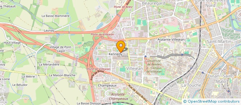 localisation de l'entreprise MONSIEUR THOMAS PELOURDEAU  RENNES