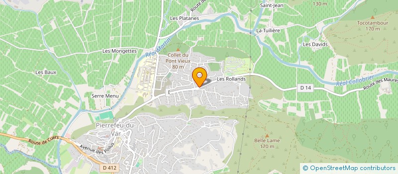 localisation de l'entreprise MONSIEUR THOMAS PELTIER  PIERREFEU-DU-VAR