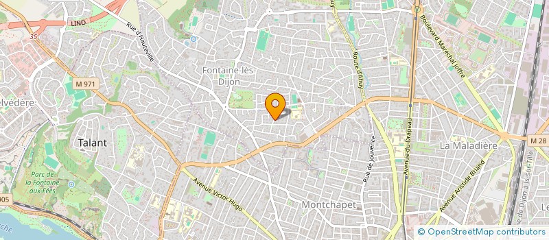 localisation de l'entreprise MONSIEUR THOMAS PERDREAU  FONTAINE-LES-DIJON