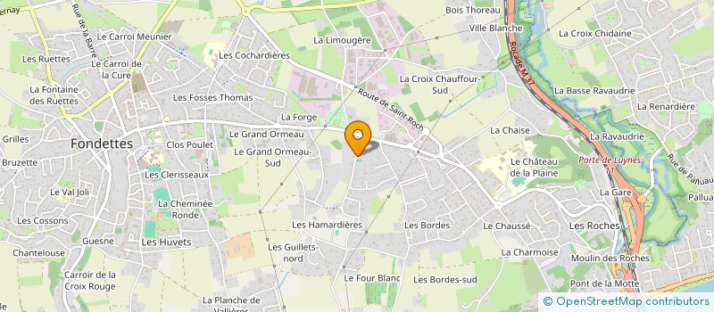 localisation de l'entreprise MONSIEUR THOMAS PERDRIX  FONDETTES