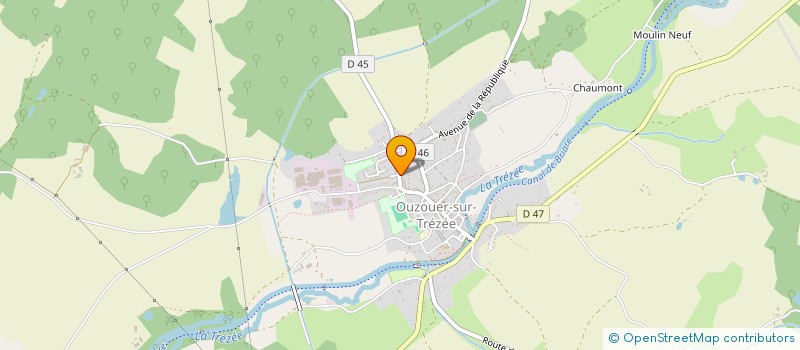 localisation de l'entreprise MONSIEUR THOMAS PEREIRA à OUZOUER-SUR-TREZEE