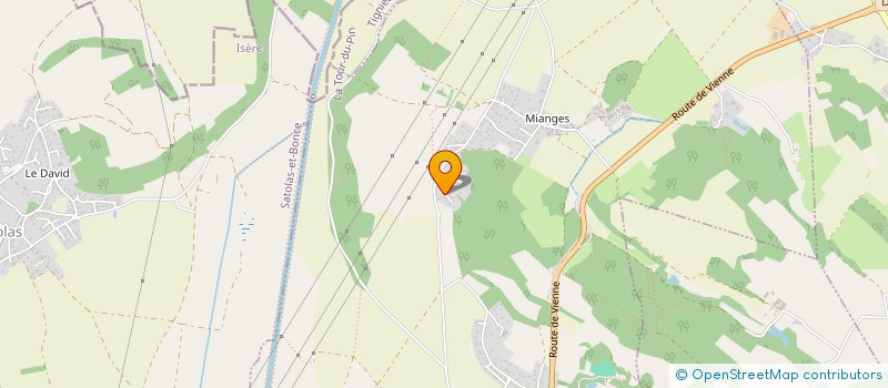 localisation de l'entreprise MONSIEUR THOMAS PEREIRA  CHAMAGNIEU