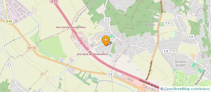 localisation de l'entreprise MONSIEUR THOMAS PERICHON  MORAINVILLIERS