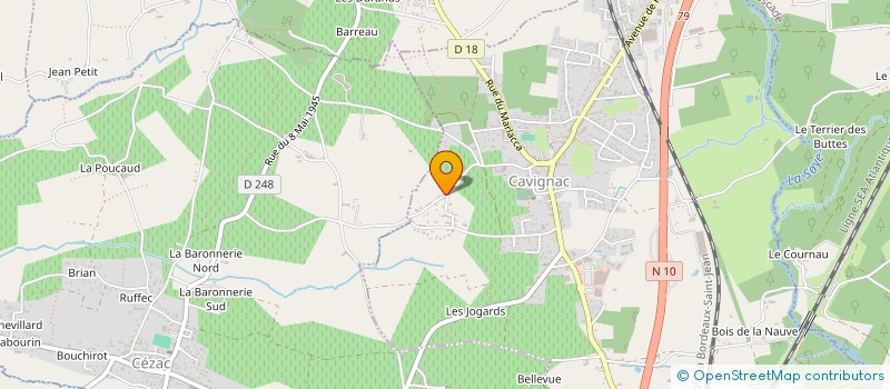localisation de l'entreprise MONSIEUR THOMAS PERIN  CAVIGNAC