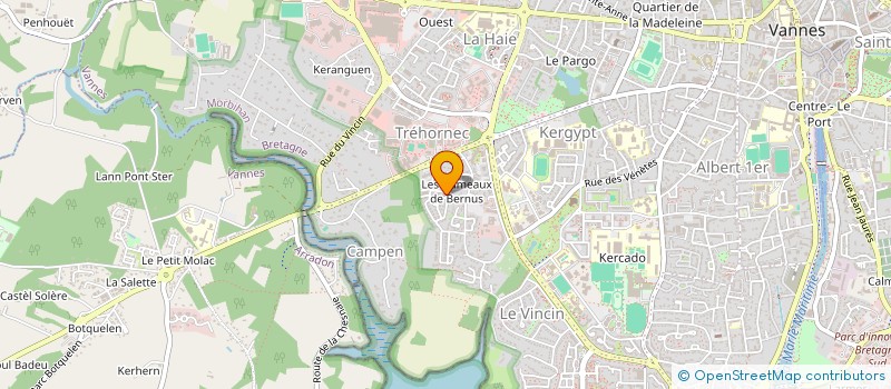 localisation de l'entreprise MONSIEUR THOMAS PERINET à VANNES