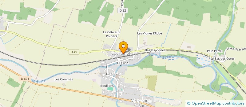 localisation de l'entreprise MONSIEUR THOMAS PERRAULT  COURTENOT