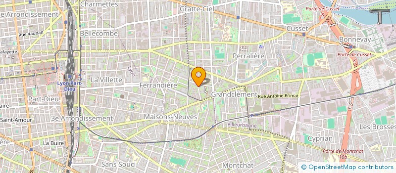 localisation de l'entreprise MONSIEUR THOMAS PERRET à VILLEURBANNE