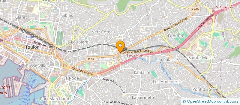 localisation de l'entreprise MONSIEUR THOMAS PERRET  TOULON