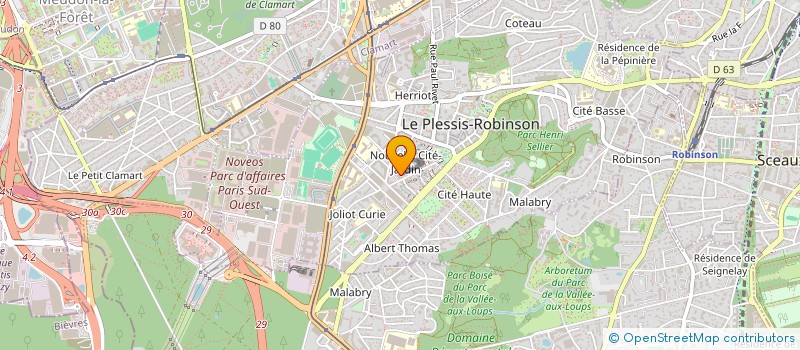 localisation de l'entreprise MONSIEUR THOMAS PERRIER à LE PLESSIS-ROBINSON