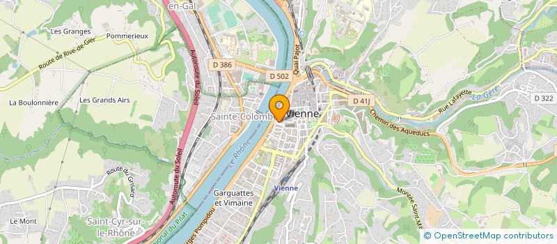 localisation de l'entreprise MONSIEUR THOMAS PERRIN à VIENNE