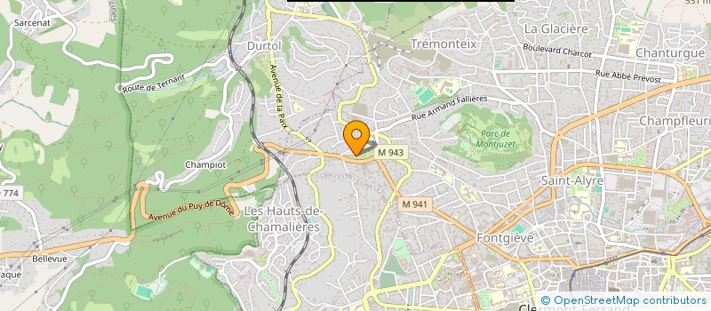 localisation de l'entreprise MONSIEUR THOMAS PERRIN  CLERMONT-FERRAND