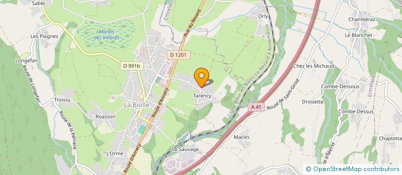 localisation de l'entreprise MONSIEUR THOMAS PETIT  LA BIOLLE