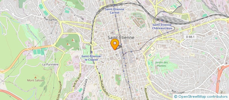 localisation de l'entreprise MONSIEUR THOMAS PETIT  SAINT-ETIENNE