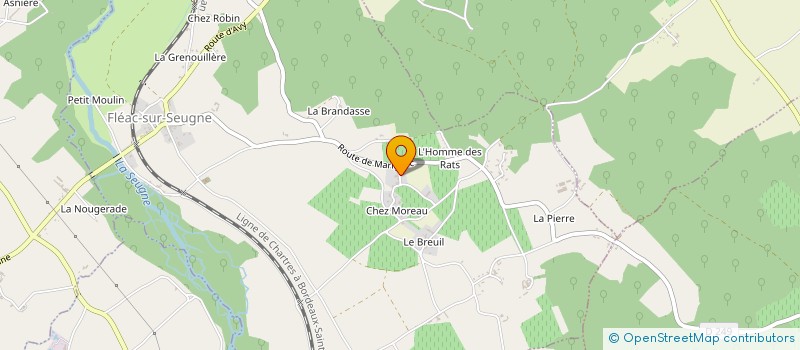 localisation de l'entreprise MONSIEUR THOMAS PETITHOMME  FLEAC-SUR-SEUGNE