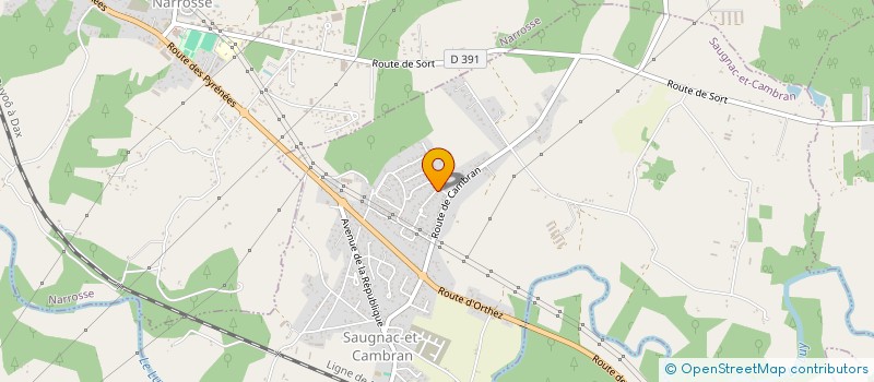 localisation de l'entreprise MONSIEUR THOMAS PETRAU  HEUGAS