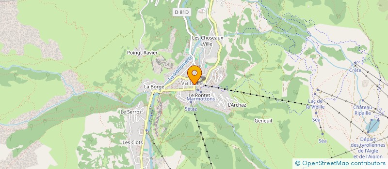 localisation de l'entreprise MONSIEUR THOMAS PETRAZ à VALLOIRE