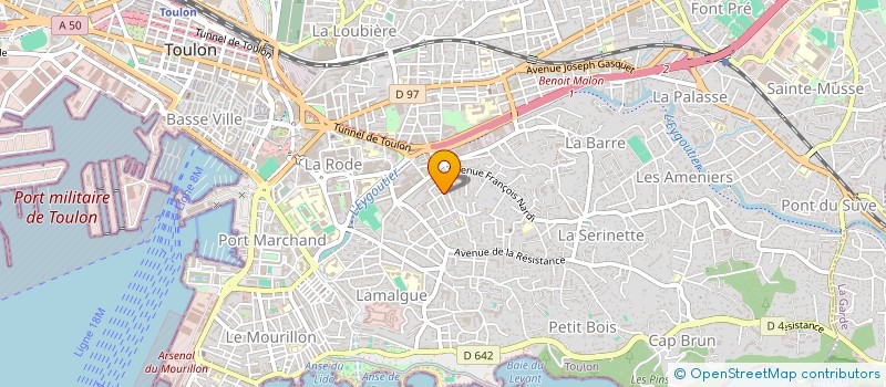 localisation de l'entreprise MONSIEUR THOMAS PETRIGH  TOULON