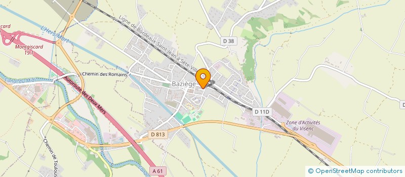 localisation de l'entreprise MONSIEUR THOMAS PEYRE  BAZIEGE