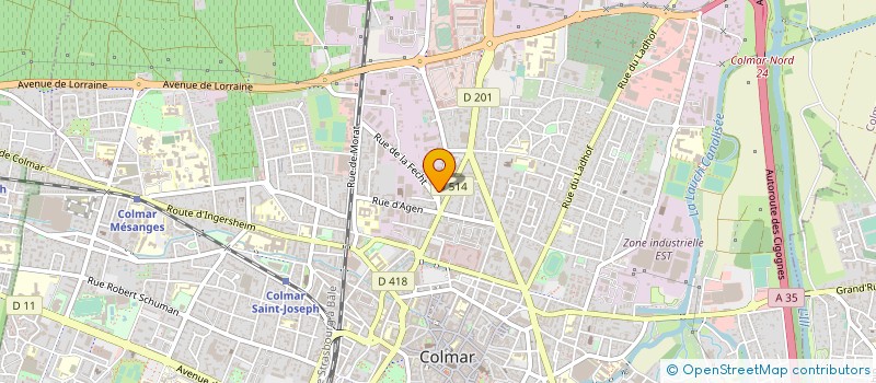 localisation de l'entreprise MONSIEUR THOMAS PFISTER  COLMAR