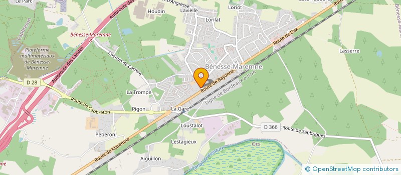 localisation de l'entreprise MONSIEUR THOMAS PICCOLO  BENESSE-MAREMNE