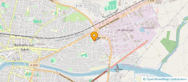 localisation de l'entreprise MONSIEUR THOMAS PICOD  ROMANS-SUR-ISERE