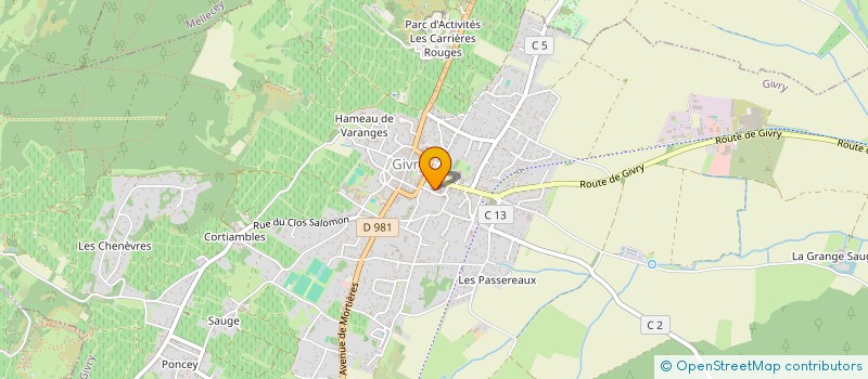localisation de l'entreprise MONSIEUR THOMAS PIERRE à GIVRY
