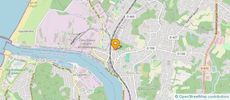 localisation de l'entreprise MONSIEUR THOMAS PIJAT  BOUCAU