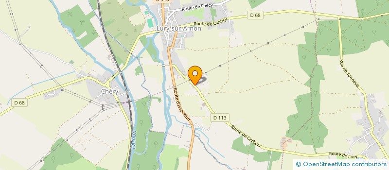 localisation de l'entreprise MONSIEUR THOMAS PINAUD  VIERZON