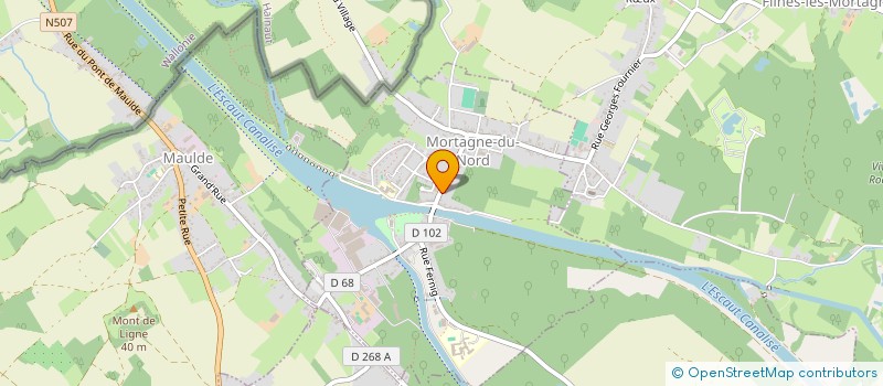 localisation de l'entreprise MONSIEUR THOMAS PINTIAUX  MORTAGNE-DU-NORD