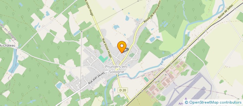 localisation de l'entreprise MONSIEUR THOMAS POINAS  PRUNIERS-EN-SOLOGNE